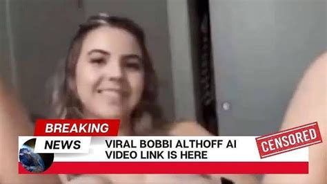 bobbi althoff video|Bobbi Althoff Leaked Video